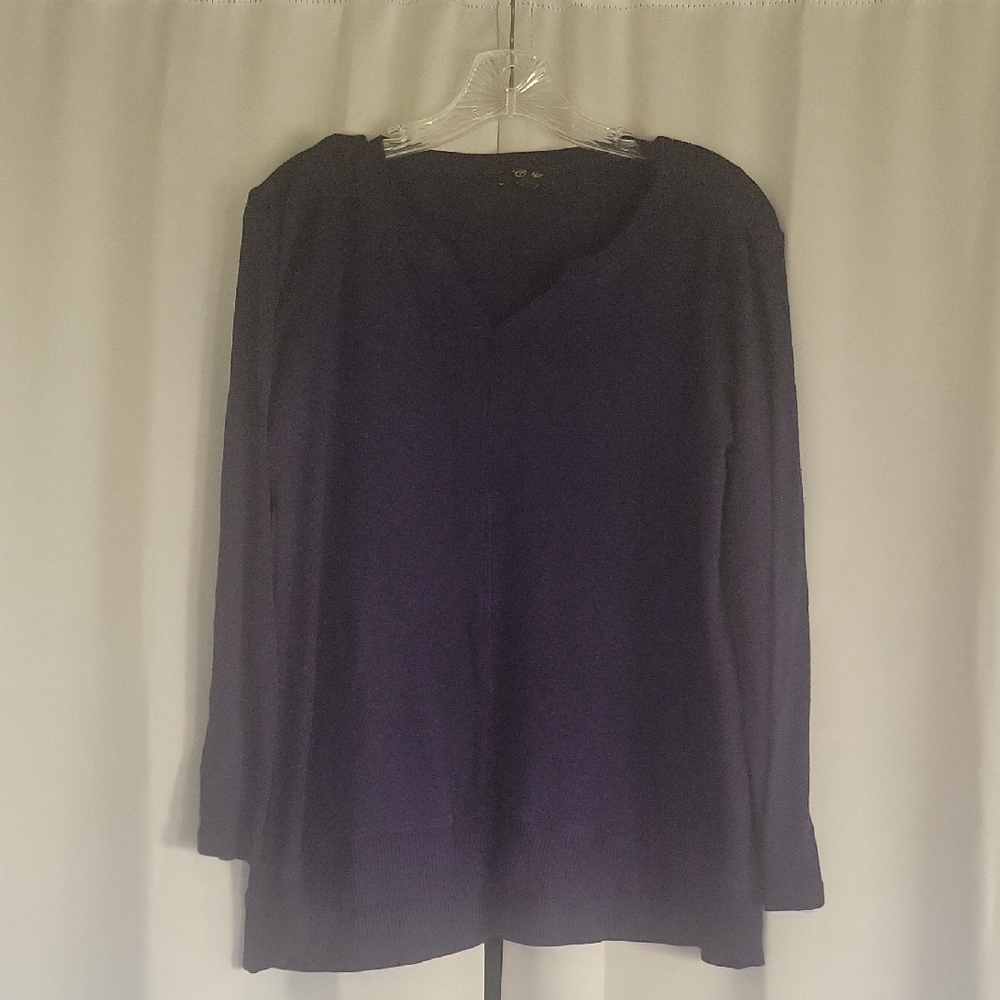 Cupio Rich Purple Long Sleeve Blouse